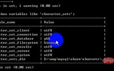 mysql数据库的字符编码问题