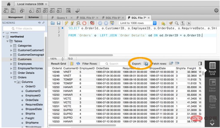 MySQL Workbench如何导出查询结果?(图文)