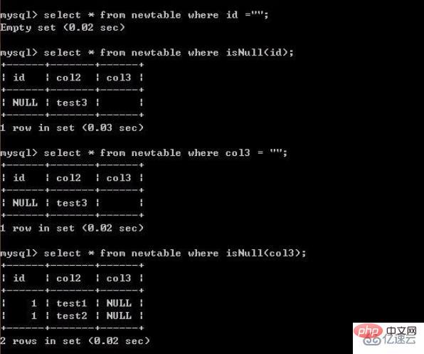 mysql如何查询不为空的字段