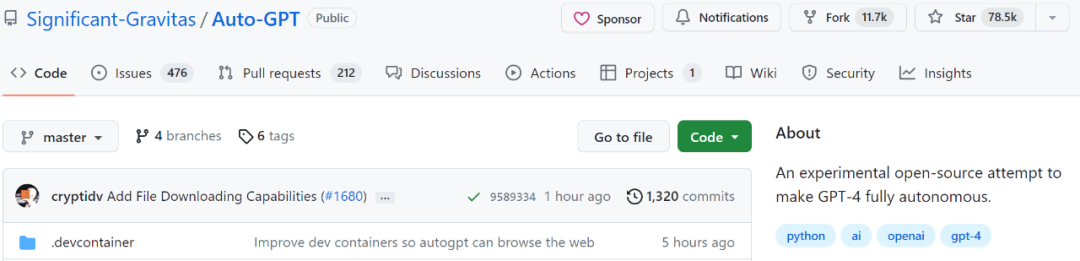 Star量近8万,大火AutoGPT星标超PyTorch,网友:看清它的局限性
