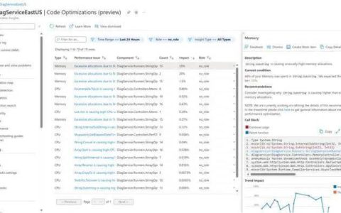 微软推出AI服务 Code Optimizations，帮开发者改进.NET应用性能