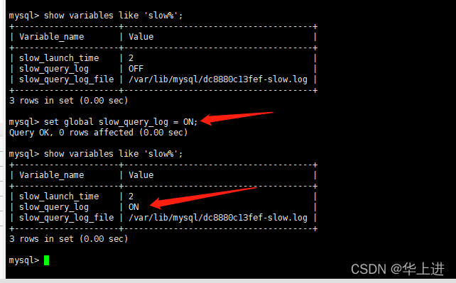 docker mysql容器怎么开启慢查询日志