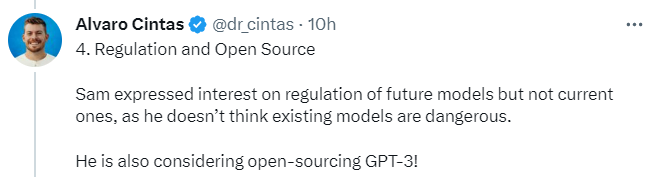 OpenAI创始人Sam Altman最新访谈:GPT-3 或开源,缩放法则加速构建AGI
