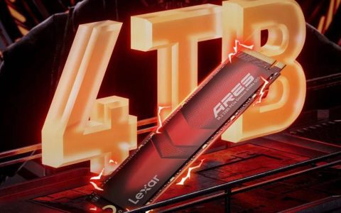 雷克沙 ARES SSD 4TB 发布：读取速度 7400 MB/s，首发 1499 元