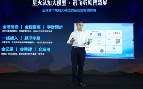 搭载星火认知大模型 讯飞听见智慧屏开启AI办公新体验