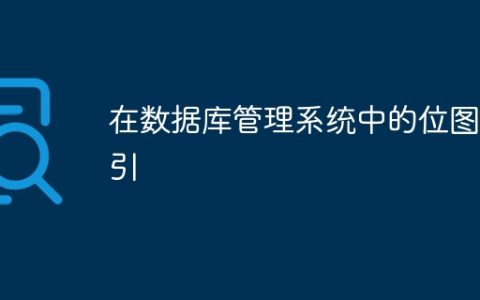 在数据库管理系统中的位图索引