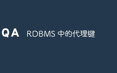 RDBMS 中的代理键