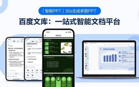 百度文库推出“AI做PPT”等智能创作功能，12小时内超过100万人次体验