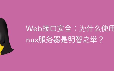 Web接口安全：为什么使用Linux服务器是明智之举？