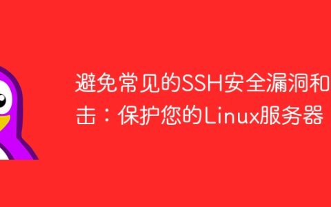 避免常见的SSH安全漏洞和攻击：保护您的Linux服务器