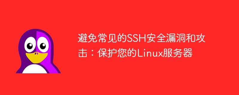 避免常见的ssh安全漏洞和攻击:保护您的linux服务器