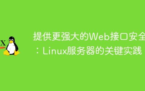 提供更强大的Web接口安全性：Linux服务器的关键实践。