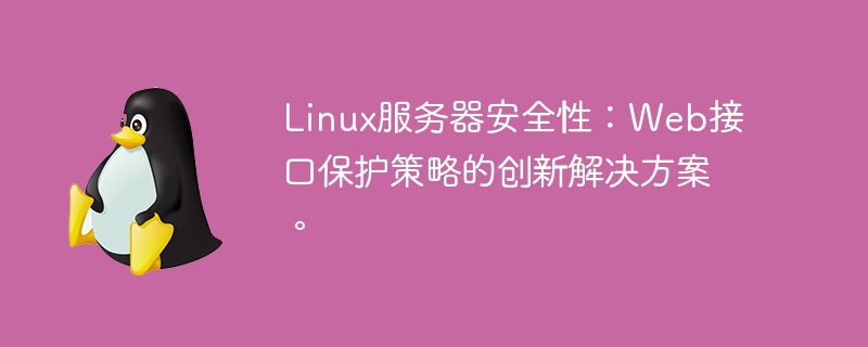 Linux服务器安全性:Web接口保护策略的创新解决方案。
