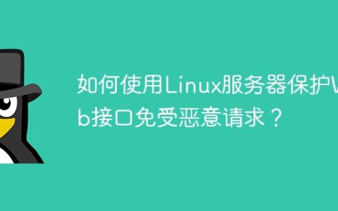 如何使用Linux服务器保护Web接口免受恶意请求？