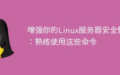 增强你的Linux服务器安全性：熟练使用这些命令