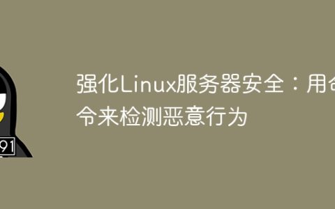 强化Linux服务器安全：用命令来检测恶意行为