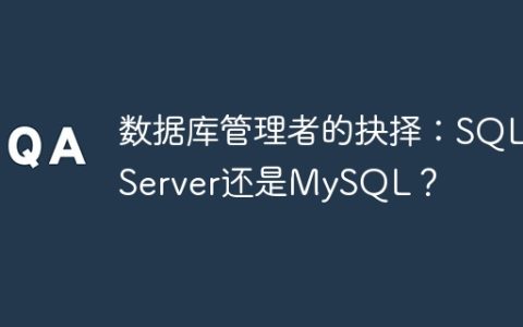 数据库管理者的抉择：SQL Server还是MySQL？