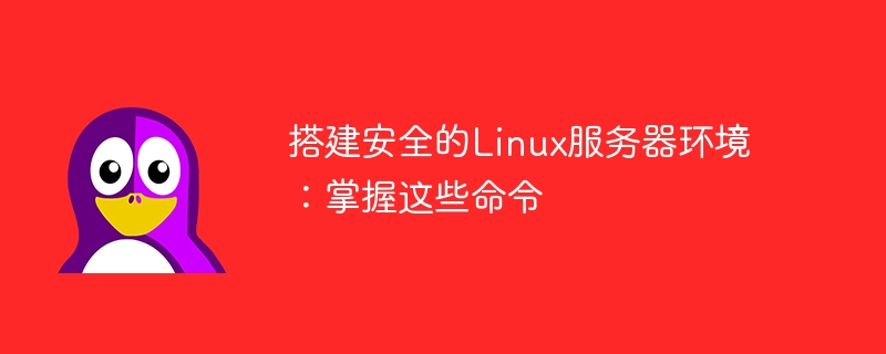 搭建安全的linux服务器环境:掌握这些命令
