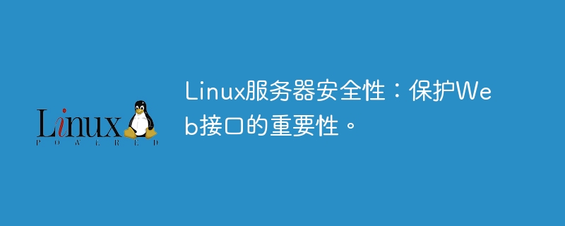Linux服务器安全性:保护Web接口的重要性。