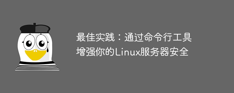 最佳实践:通过命令行工具增强你的Linux服务器安全
