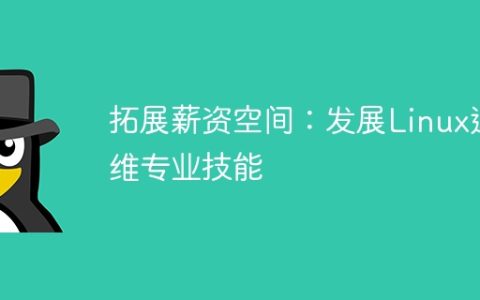 拓展薪资空间：发展Linux运维专业技能