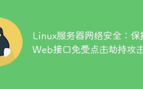 Linux服务器网络安全：保护Web接口免受点击劫持攻击。