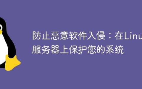 防止恶意软件入侵：在Linux服务器上保护您的系统