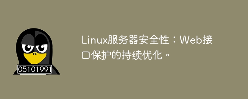 Linux服务器安全性:Web接口保护的持续优化。