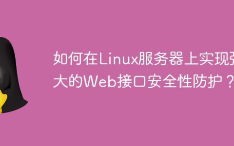 如何在Linux服务器上实现强大的Web接口安全性防护？