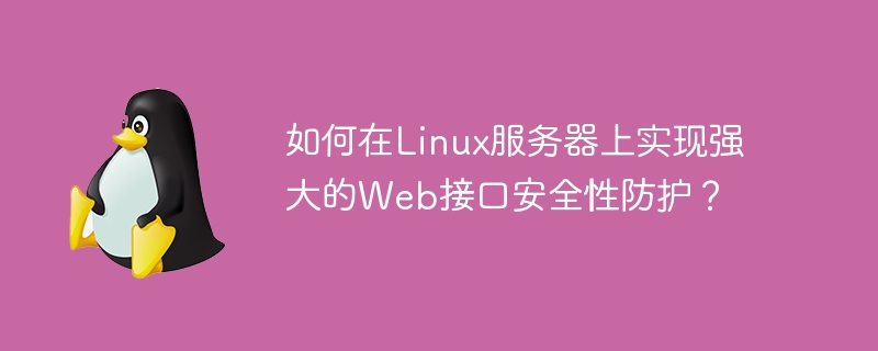 如何在Linux服务器上实现强大的Web接口安全性防护?