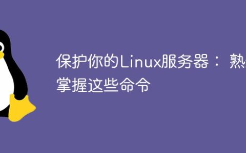 保护你的Linux服务器： 熟练掌握这些命令