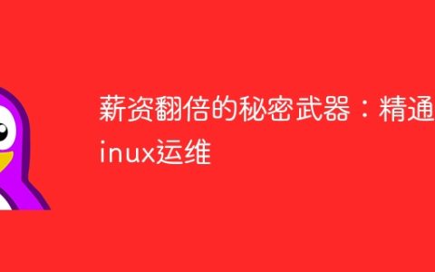 薪资翻倍的秘密武器：精通Linux运维