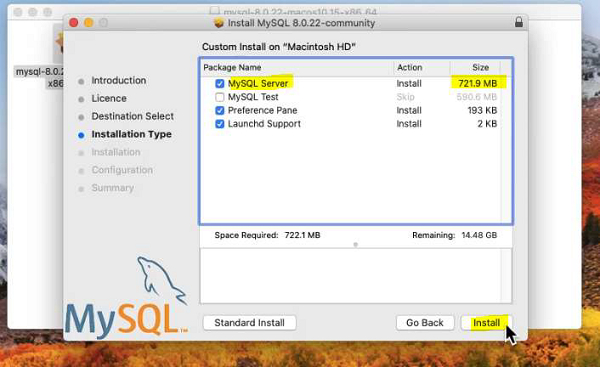 在 macOS 上安装 MySQL