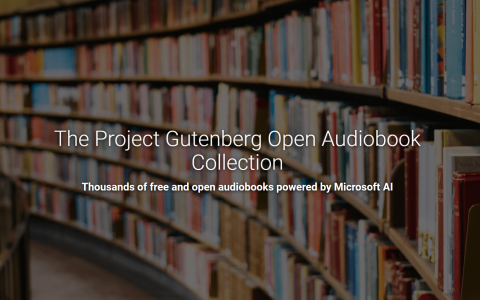 微软与 Project Gutenberg 合作，利用 AI 制作 5000 本免费有声书