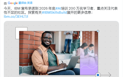 IBM 承诺在2026年底之前培训200万名人工智能专才