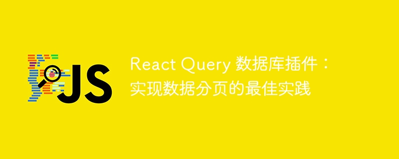React Query 数据库插件:实现数据分页的最佳实践