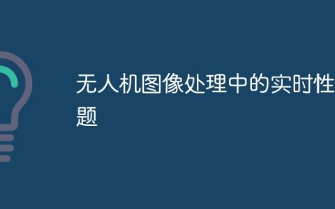 无人机图像处理中的实时性问题