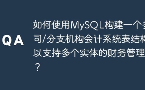 如何使用MySQL构建一个多公司/分支机构会计系统表结构以支持多个实体的财务管理？