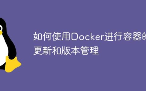 如何使用Docker进行容器的更新和版本管理
