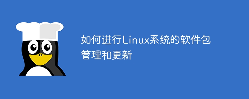 如何进行linux系统的软件包管理和更新