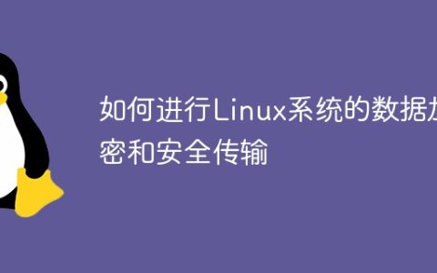 如何进行Linux系统的数据加密和安全传输