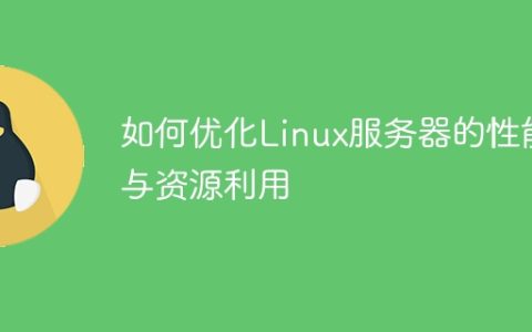 如何优化Linux服务器的性能与资源利用