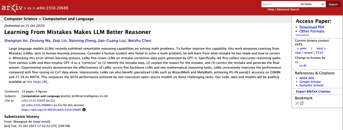 微软推出 “从错误中学习” 模型训练法,号称可“模仿人类学习过程,改善 AI 推理能力”