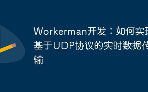Workerman开发：如何实现基于UDP协议的实时数据传输