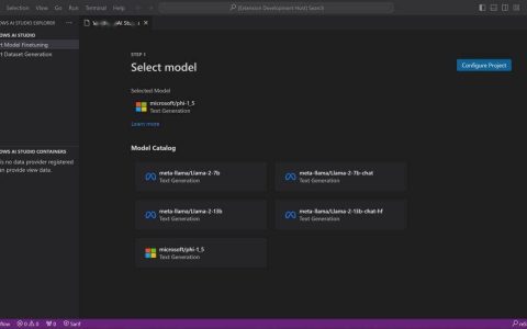 微软发布 Windows AI Studio，在 Win11 上简化开发 AI 应用体验