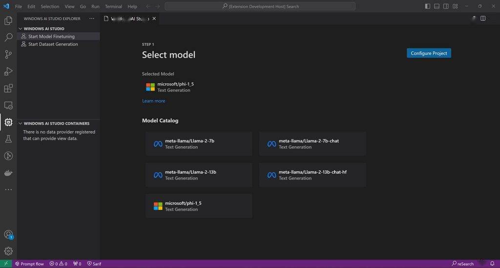 第一步:在 Windows 上安装 Linux,使用微软 Windows AI Studio 工具