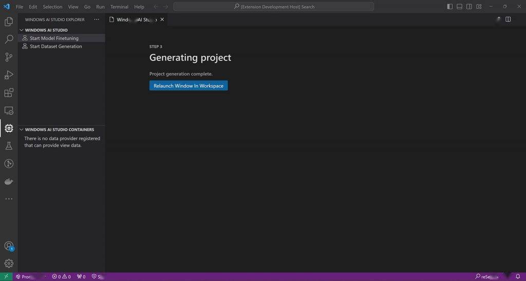 第一步:在 Windows 上安装 Linux,使用微软 Windows AI Studio 工具