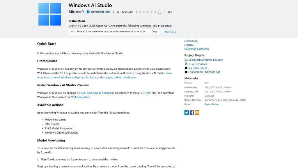 第一步:在 Windows 上安装 Linux,使用微软 Windows AI Studio 工具