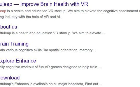 VR技术助力大脑健康，Virtuleap成功获得250万美元融资