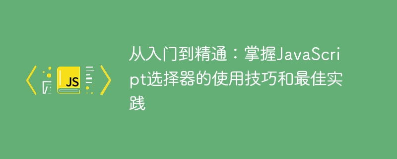 JavaScript选择器的使用技巧和最佳实践:从初学者到专家